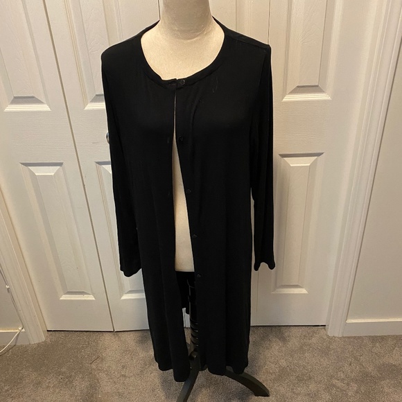 Women’s size L button down long Cardigan - Picture 1 of 7